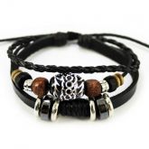 Pulseira Masculina Couro [PB0006]